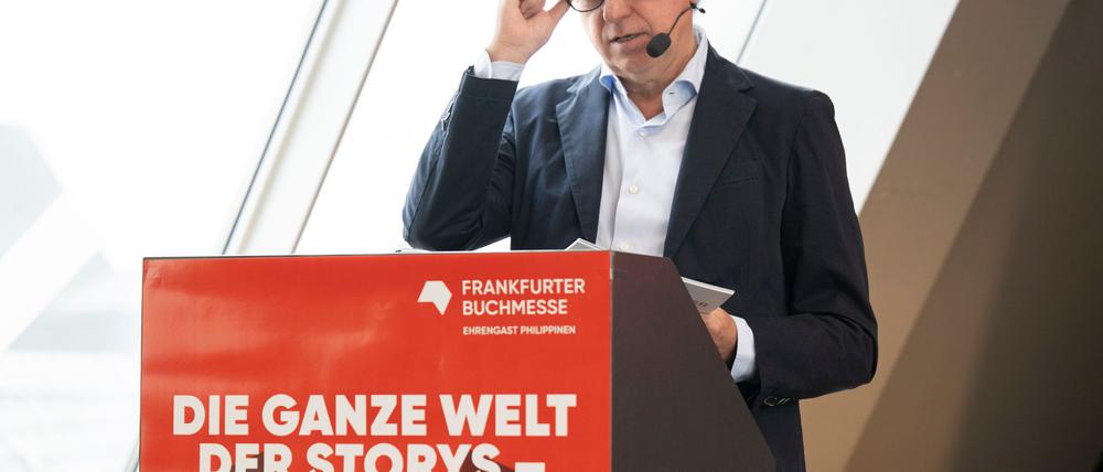 Buchmessen-Direktor Juergen Boos freut sich auf die 77. Ausgabe.
