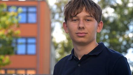 Jakob Stamm vom Hannah-Arendt-Gymnasium ist Teil der Kampagne „Uns gehts gut?“ von der Bundesschülerkonferenz.