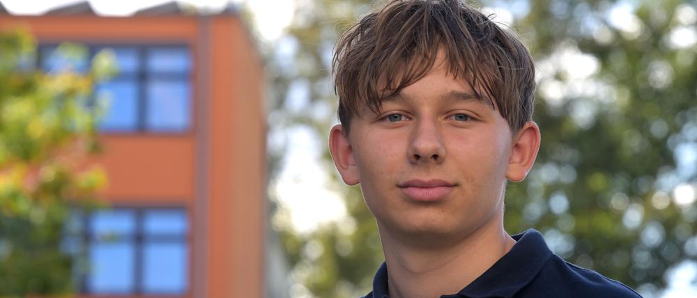 Jakob Stamm vom Hannah-Arendt-Gymnasium ist Teil der Kampagne „Uns gehts gut?“ von der Bundesschülerkonferenz.
