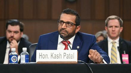 FBI-Direktor Kash Patel vor dem Justizausschuss des US-Senats in Washington.