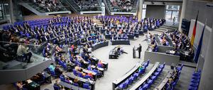 Plenarsitzung im Bundestag.