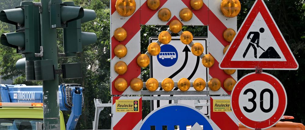 Baustellen in Potsdam.