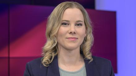 Moderatorin Julia Ruhs zu Gast bei „Maischberger“.