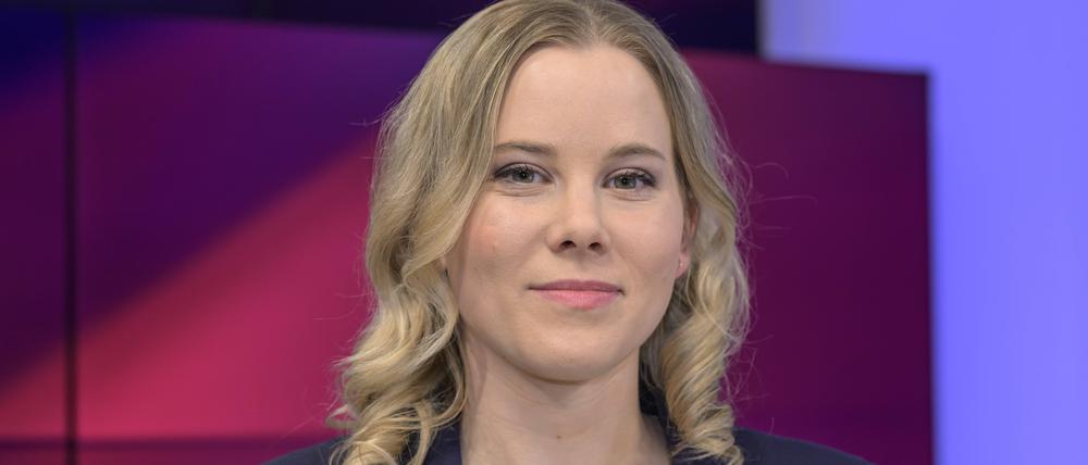 Moderatorin Julia Ruhs zu Gast bei „Maischberger“.
