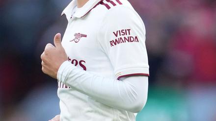 Mit dem Schriftzug „Visit Rwanda“ wirbt das Land für den Tourismus im Land.