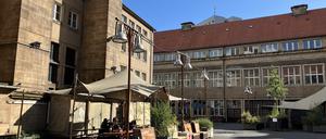 Wohnt hier jemand? Die Alte Münze, vom Innenhof aus gesehen. 