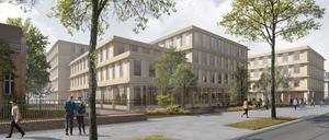 Blick vom Pankower Anger zur Breiten Straße.