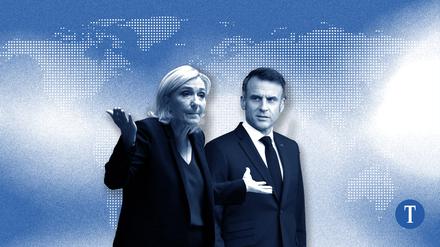 Marine Le Pen und Emmanuel Macron.
