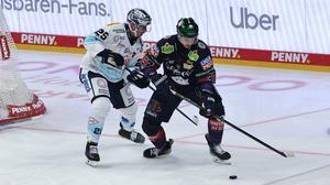 Markus Vikingstad (r.) spielt bei den Eisbären als Center eine wichtige Rolle.
