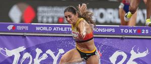 Gesa Krause stürzte und wurde dennoch beste Europäerin über 3.000 Meter Hindernis.