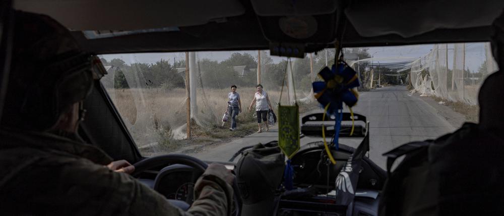 Ukrainer an der Front im Donbass.