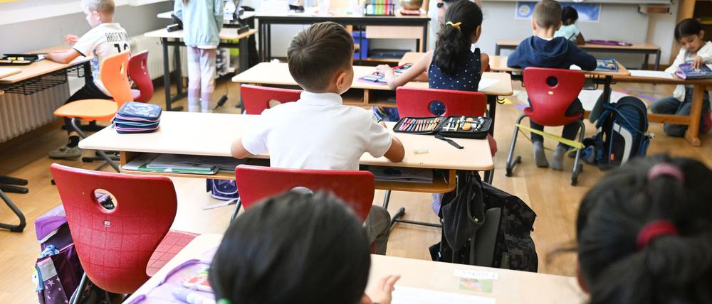 Schüler einer Grundschule in Baden-Württemberg.