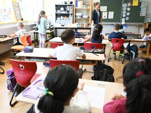 Schüler einer Grundschule in Baden-Württemberg.