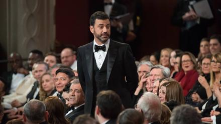 Jimmy Kimmel inmitten seines Publikums. 