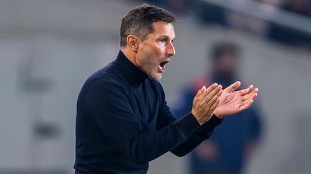 Hertha-Coach Leitl muss eine Systemfrage beantworten. 