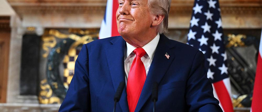Das britische Königshaus hofierte den US-Präsidenten.