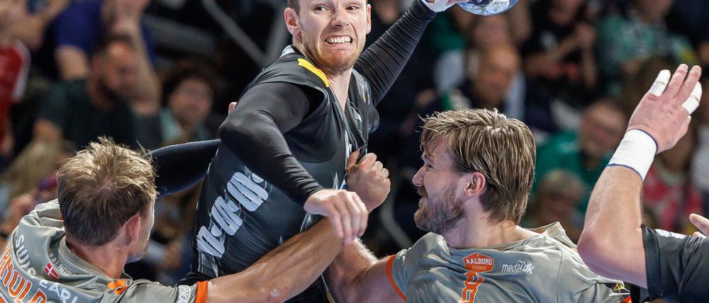 Mathias Gidsel freute vor allem die Geschlossenheit des Teams gegen Aalborg