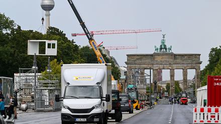 Das Marathon-Ziel befindet sich wieder in der Nähe des Brandenburger Tors.