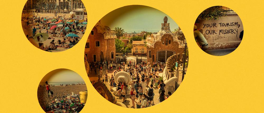 Barcelonas Einwohner wehren sich gegen den Ansturm der Touristen.