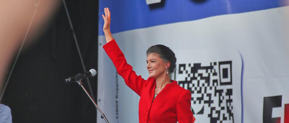 Sahra Wagenknecht auf der Gaza-Demo am 13. September in Berlin.