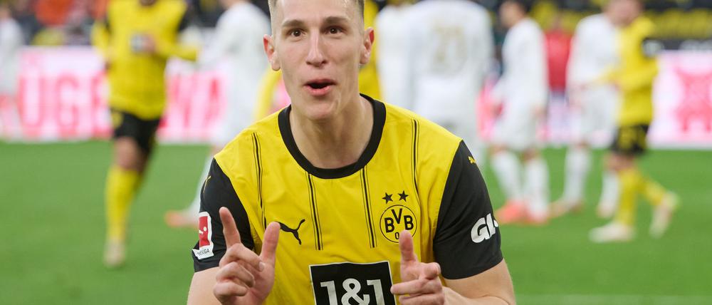 Nico Schlotterbeck in seinem bislang letzten Spiel für den BVB Ende März.