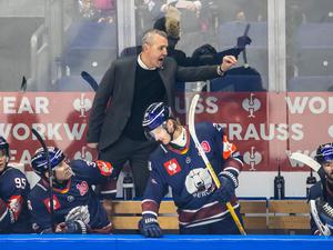 Coach Serge Aubin musste mit den Eisbären Berlin eine bittere Niederlage in Mannheim hinnehmen. (Archivbild)