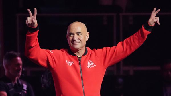 Andre Agassi ist der größte Star im Team Welt beim Laver Cup 2025.