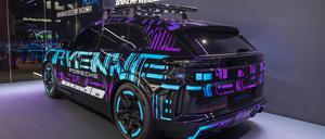 Porsche Cayenne Electric auf der IAA in München.