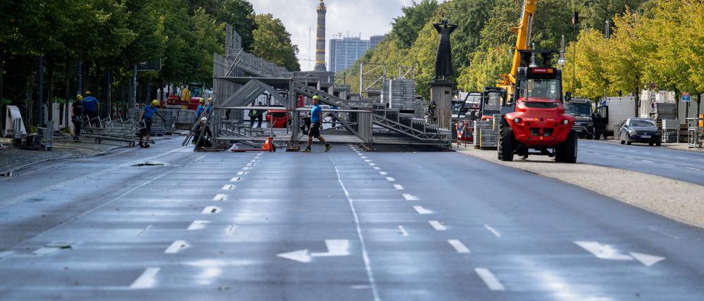 Wegen des Marathons sind Straßen gesperrt. (Archivbild)
