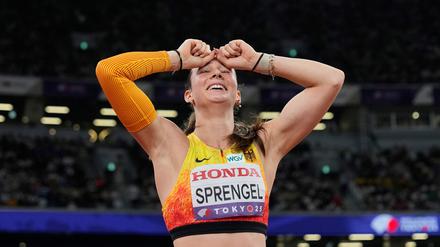 Sandrina Sprengel durfte sich über einen starken fünften Platz im Siebenkampf freuen.
