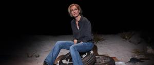 Ursina Lardi während der Fotoprobe für „Die Seherin“ in der Schaubühne am Lehniner Platz in Berlin, 17. September 2025.