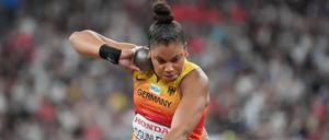 Yemisi Ogunleye konnte diesmal nicht in den Medaillenkampf eingreifen.