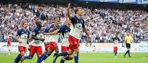 Luka Vuskovic erzielte das erste Tor für den HSV in dieser Saison.