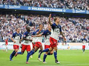 Luka Vuskovic erzielte das erste Tor für den HSV in dieser Saison.