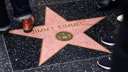 Jimmy Kimmel hat auch einen Stern auf dem „Walk of Fame“ in Hollywood.