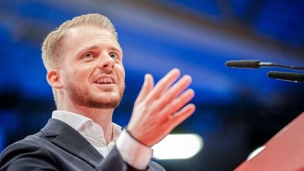 Tim Klüssendorf, SPD-Generalsekretär beim SPD-Bundesparteitag.