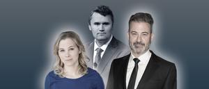 Julia Ruhs, Charlie Kirk und Jimmy Kimmel.