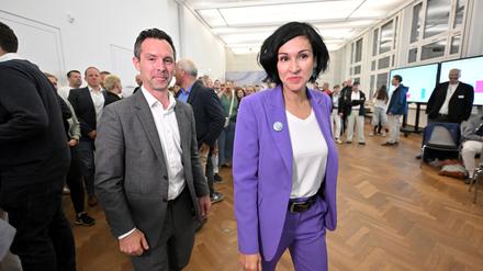 Severin Fischer (SPD) und Noosha Aubel (parteilos)