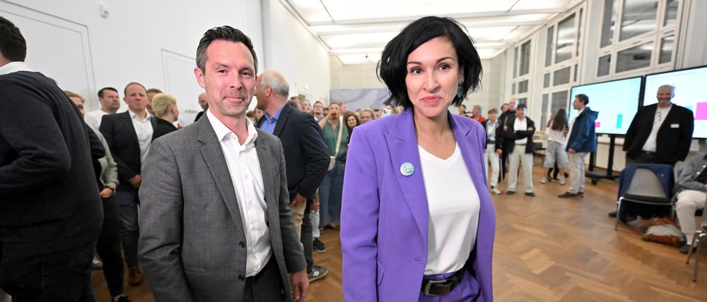 Severin Fischer (SPD) und Noosha Aubel (parteilos)