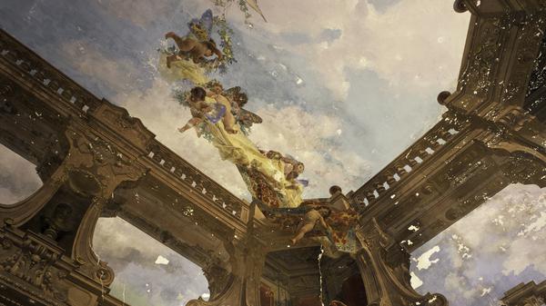 Wandgemälde in der italienischen Villa Montesca, fotografiert von Hélène Binet.