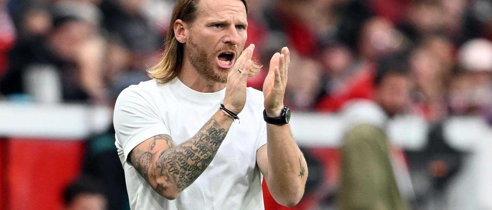 Eugen Polanski bei seinem Debüt als Gladbach-Trainer in der Bundesliga.