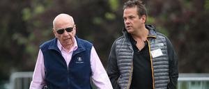 Rupert Murdoch (links), geschäftsführender Co-Vorsitzender von 21st Century Fox, und sein Sohn Lachlan.