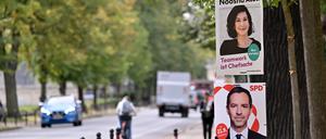 In der Stichwahl: Noosha Aubel (parteilos) und Severin Fischer (SPD).