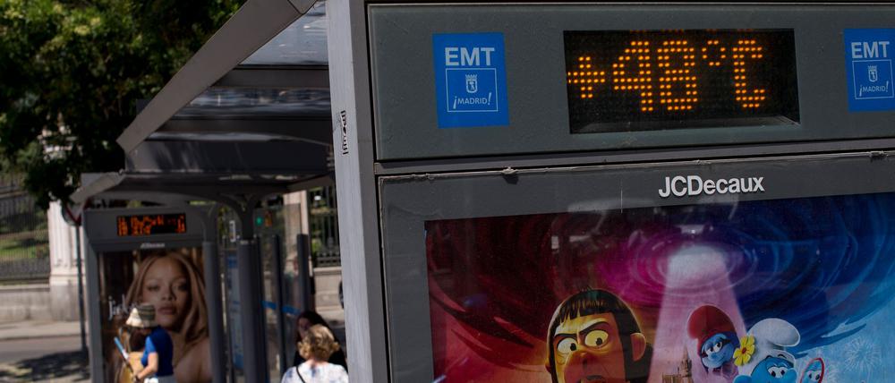 In Madrid erreichten die Temperaturen 2024 teils mehr als 40 Grad Celsius.