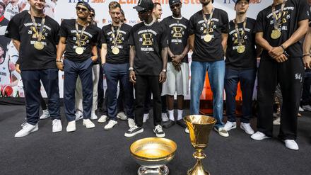 Deutschlands Basketballer haben bei der EM begeistert. (Archivbild)