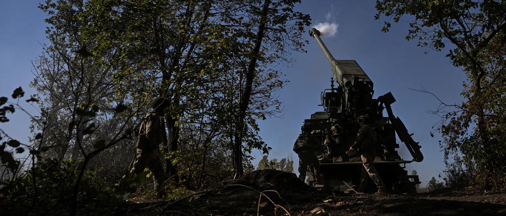 Ukrainische Artillerie