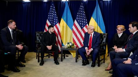 Donald Trump trifft Wolodymyr Selenskyj in New York. 