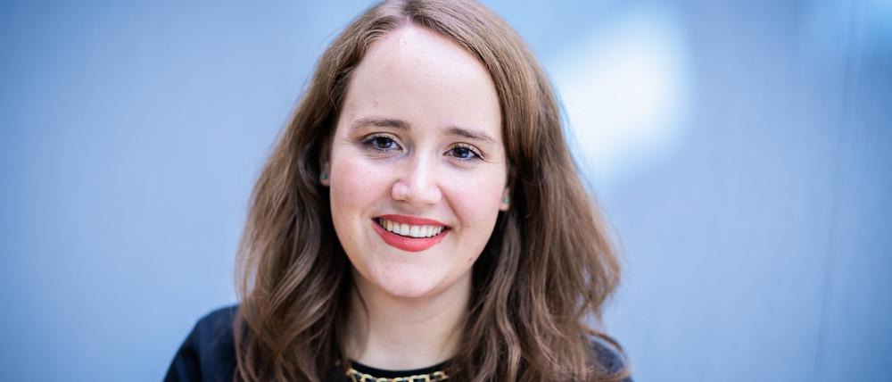 Ricarda Lang (Bündnis 90/Die Grünen), Mitglied des Deutschen Bundestages, aufgenommen nach einem Interview im dpa Newsroom. 