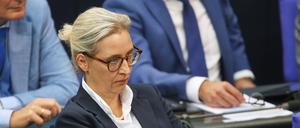 AfD-Chefin Alice Weidel im Bundestag.