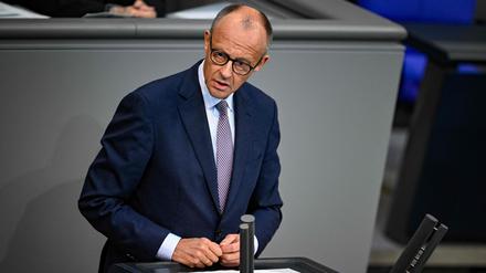 Bundeskanzler Friedrich Merz im Bundestag.